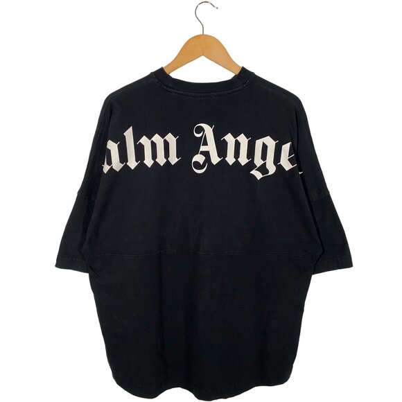 Palm Angels Classic Over Print Oversized T-shirt Black Men's size Small - Picture 1 of 8